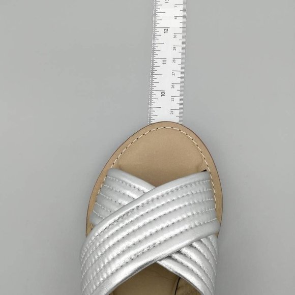 Driver Club USA Womens Santa Monica Slides Sandals Metallic Flat Slip On 5 M New - Picture 5 of 10
